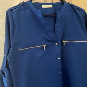 Calvin Klein Royal Blue Blouse